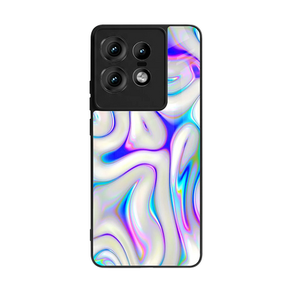 Lilac Drift back phone cover | glass case for motorola edge 50 pro
