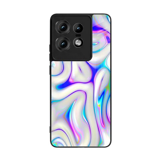 Lilac Drift back phone cover | glass case for motorola edge 50 pro