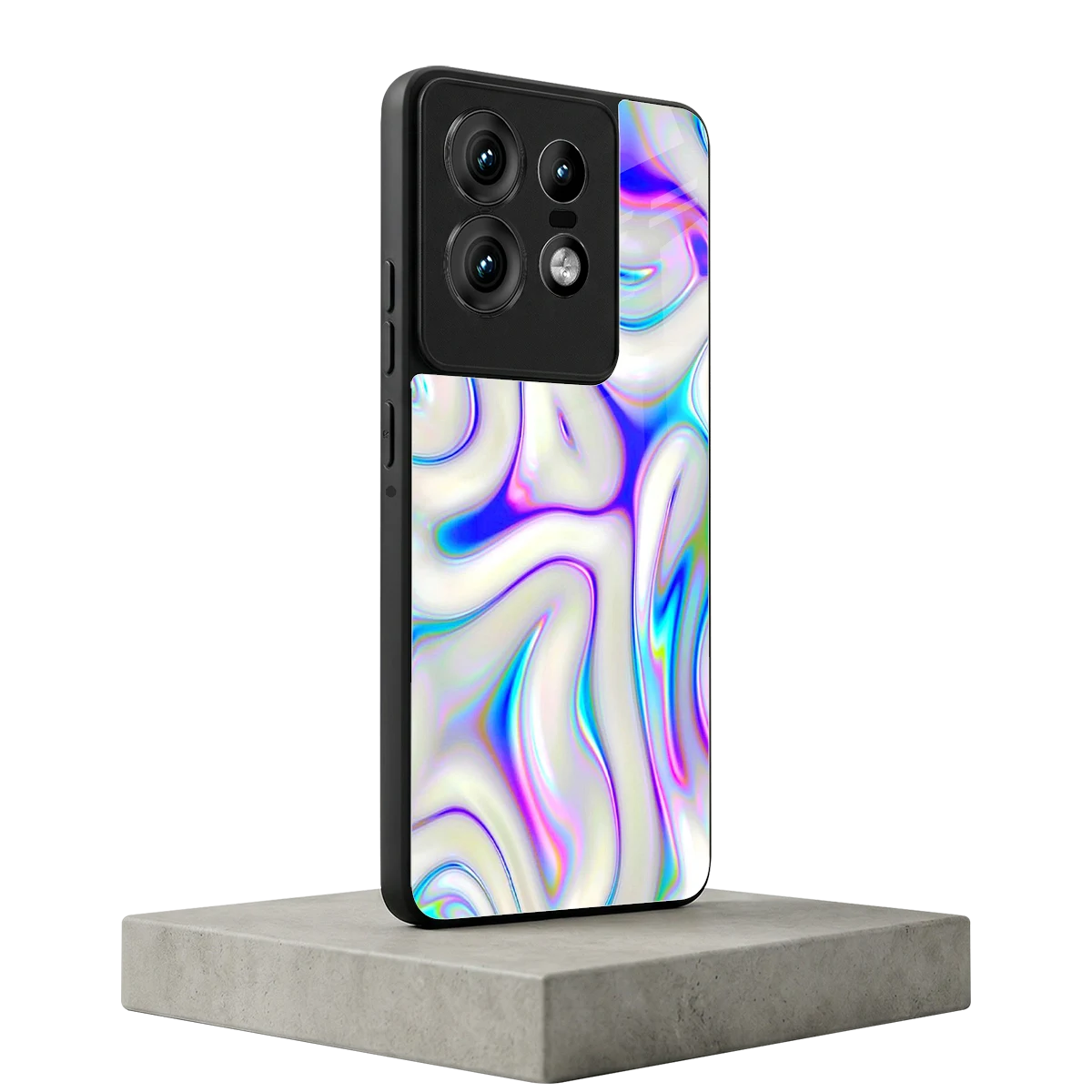 Lilac Drift motorola edge 50 pro mobile cover | shockproof glass phone case