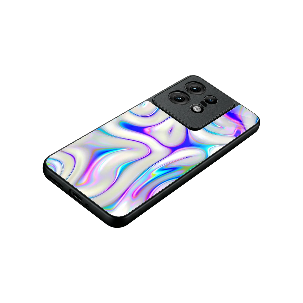 Lilac Drift stylish phone case for motorola edge 50 pro | glossy glass and slim fit
