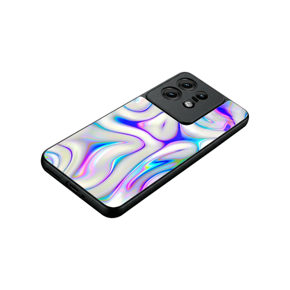 Lilac Drift stylish phone case for motorola edge 50 pro | glossy glass and slim fit