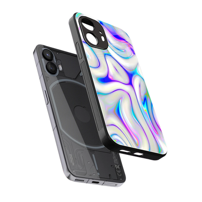 Lilac Drift sleek nothing phone 2 cover with tempered glass back and TPU edges