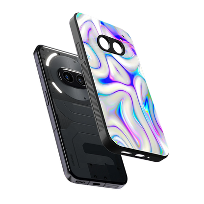 Lilac Drift sleek nothing phone 2a plus cover with tempered glass back and TPU edges