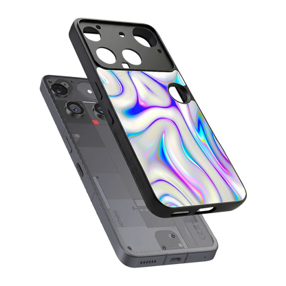 Lilac Drift sleek nothing phone 3 cover with tempered glass back and TPU edges