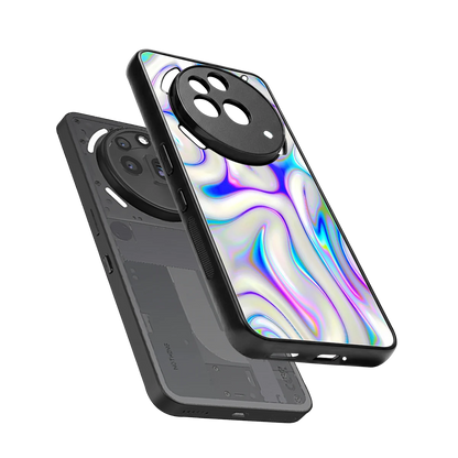 Lilac Drift sleek nothing phone 3a pro cover with tempered glass back and TPU edges