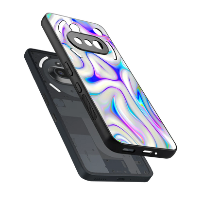 Lilac Drift sleek nothing phone 3a cover with tempered glass back and TPU edges