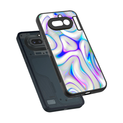 Lilac Drift sleek nothing phone 4a cover with tempered glass back and TPU edges