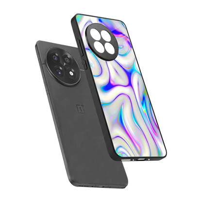 Lilac Drift sleek oneplus 13r cover with tempered glass back and TPU edges