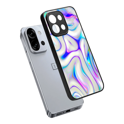 Lilac Drift sleek oneplus 13s cover with tempered glass back and TPU edges
