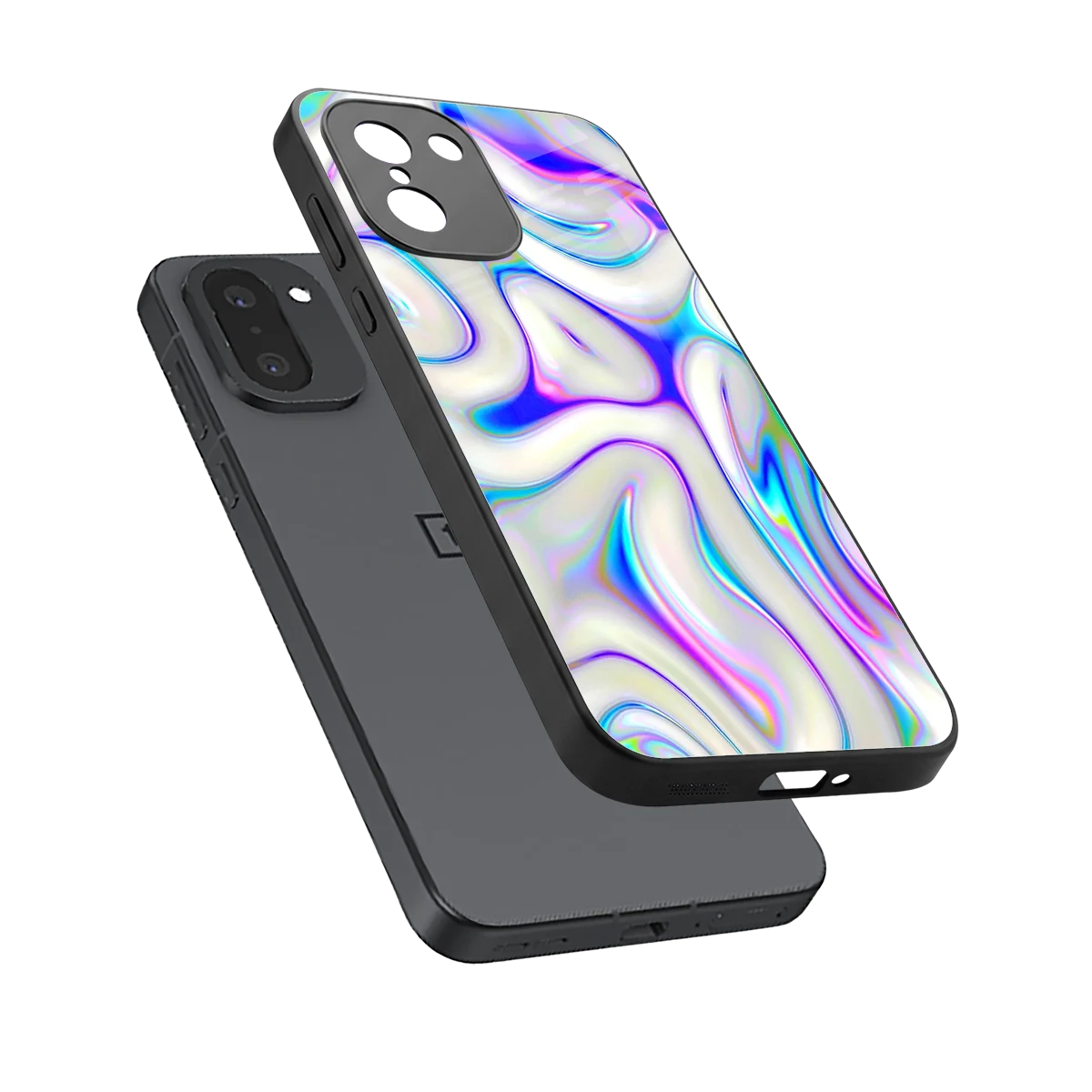 Lilac Drift sleek oneplus 15r cover with tempered glass back and TPU edges