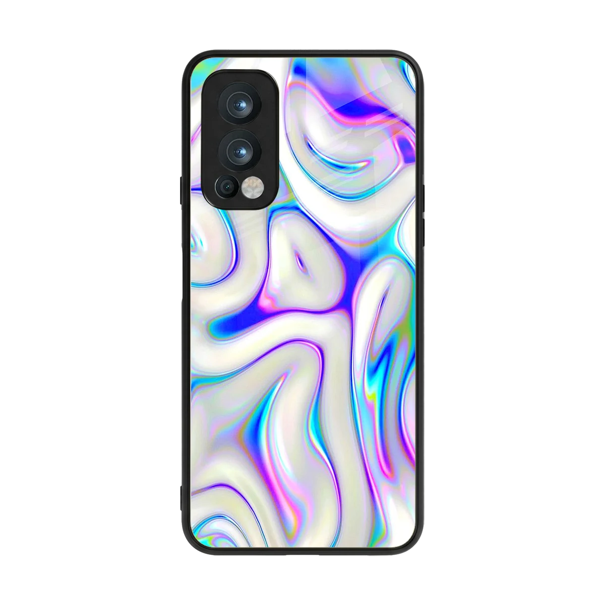 Lilac Drift back phone cover | glass case for oneplus nord 2