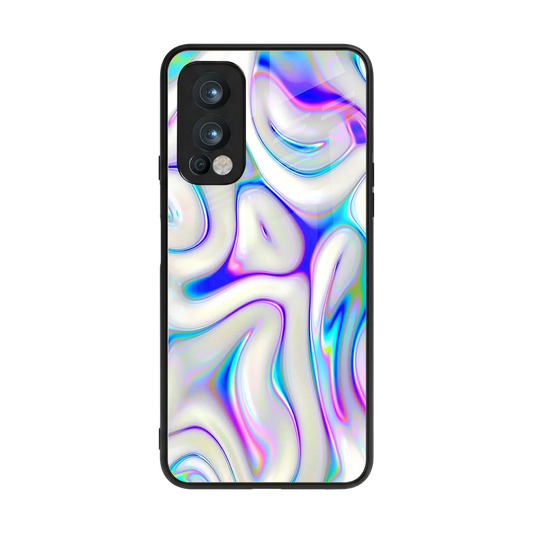 Lilac Drift back phone cover | glass case for oneplus nord 2
