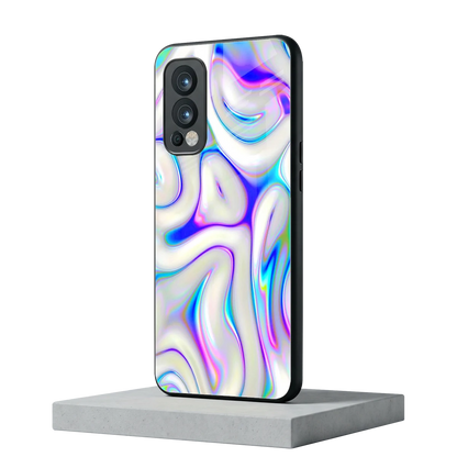 Lilac Drift oneplus nord 2 mobile cover | shockproof glass phone case