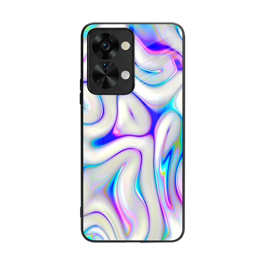 Lilac Drift back phone cover | glass case for oneplus nord 2t