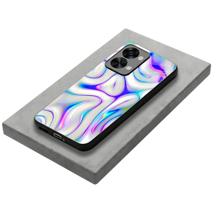 Lilac Drift stylish phone case for oneplus nord 2t | glossy glass and slim fit