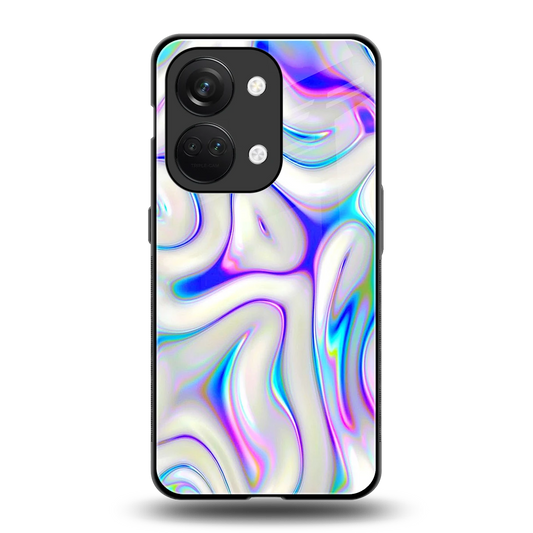 Lilac Drift back phone cover | glass case for oneplus nord 3