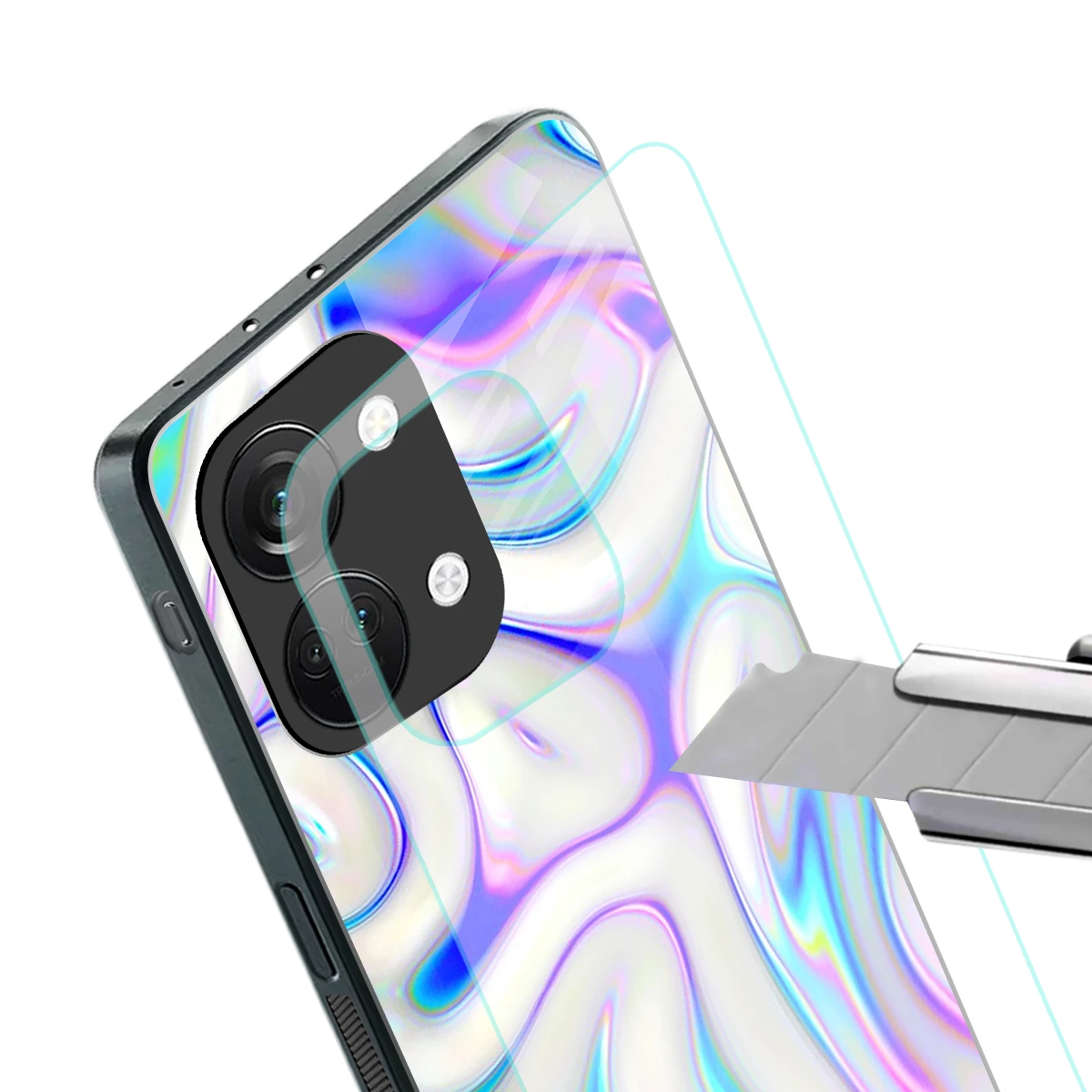 Lilac Drift stylish phone case for oneplus nord 3 | glossy glass and slim fit