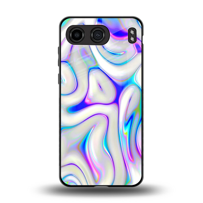 Lilac Drift back phone cover | glass case for oneplus nord 4
