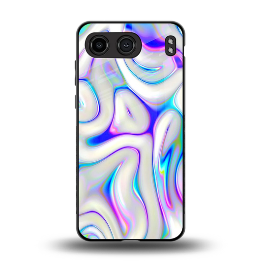Lilac Drift back phone cover | glass case for oneplus nord 4