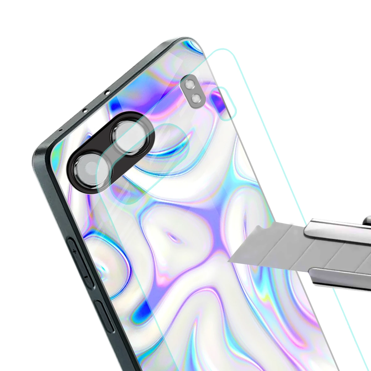 Lilac Drift stylish phone case for oneplus nord 4 | glossy glass and slim fit