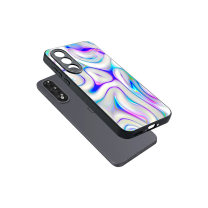 Lilac Drift sleek oneplus nord 5 cover with tempered glass back and TPU edges