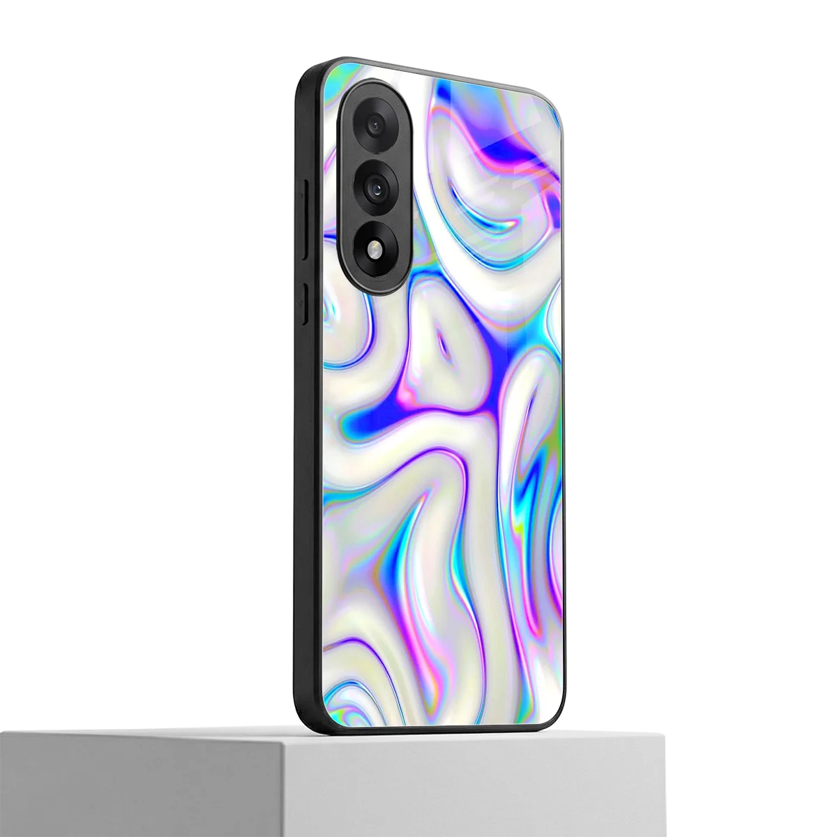 Lilac Drift oneplus nord 5 mobile cover | shockproof glass phone case