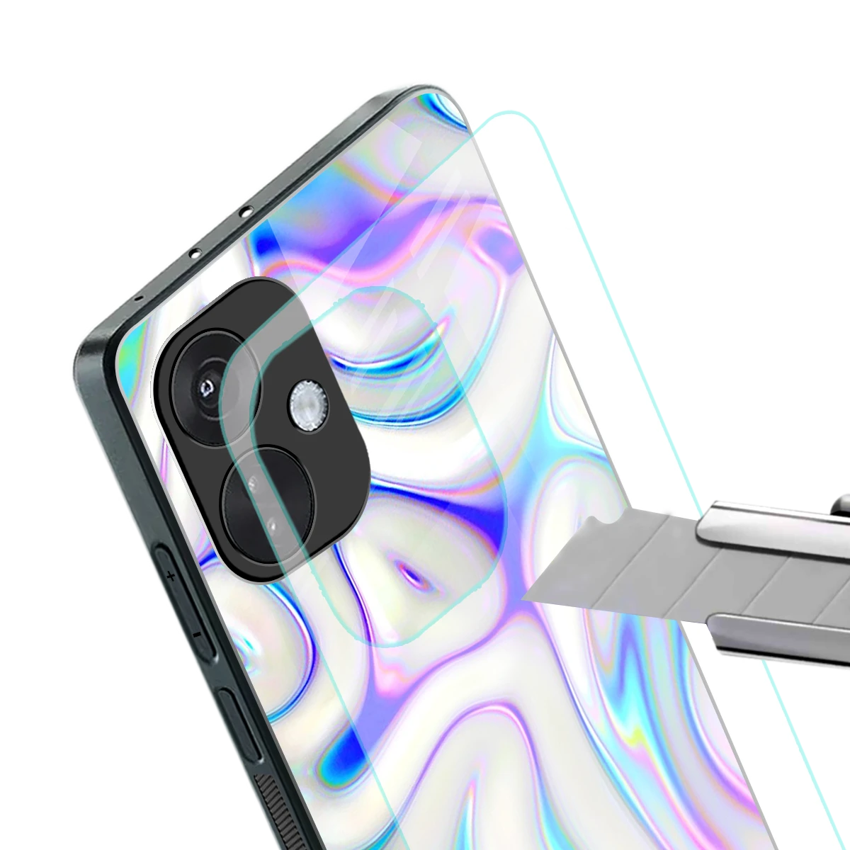 Lilac Drift stylish phone case for oneplus nord ce 3 | glossy glass and slim fit