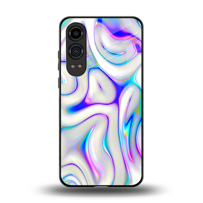 Lilac Drift back phone cover | glass case for oneplus nord ce 4 lite