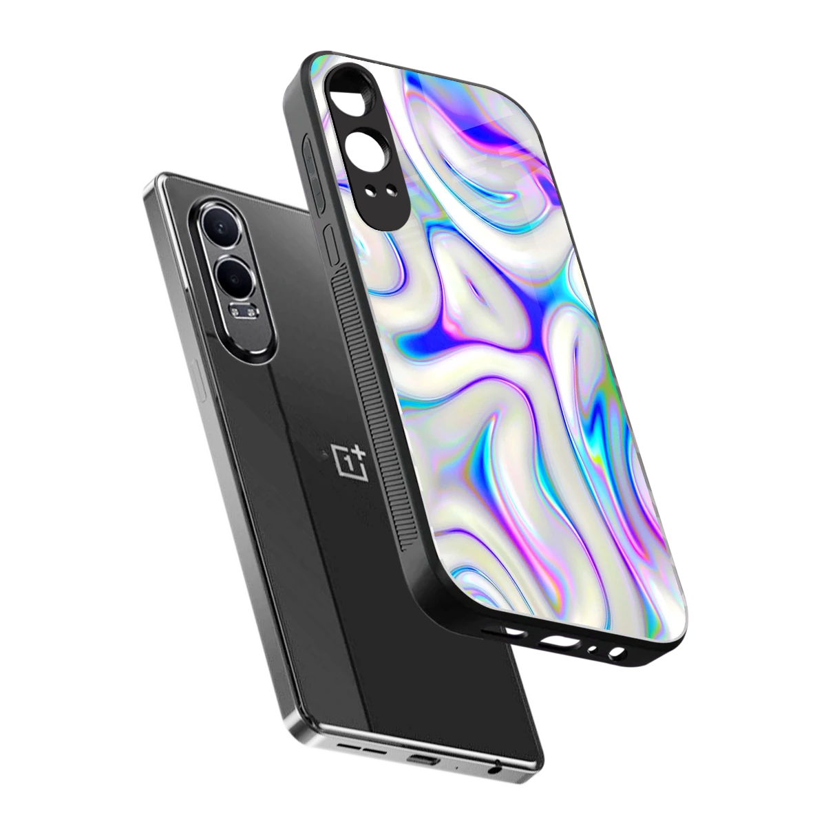 Lilac Drift sleek oneplus nord ce 4 lite cover with tempered glass back and TPU edges