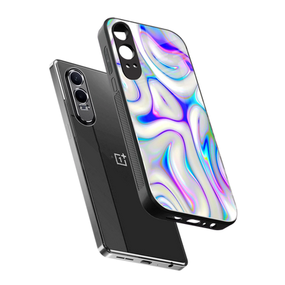 Lilac Drift sleek oneplus nord ce 4 lite cover with tempered glass back and TPU edges