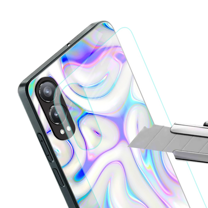 Lilac Drift stylish phone case for oneplus nord ce 4 lite | glossy glass and slim fit