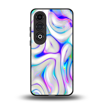 Lilac Drift back phone cover | glass case for oneplus nord ce 4