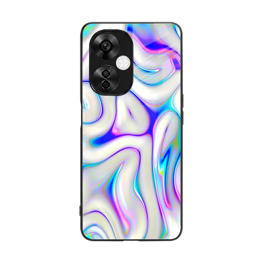 Lilac Drift back phone cover | glass case for oneplus nord ce 3 lite