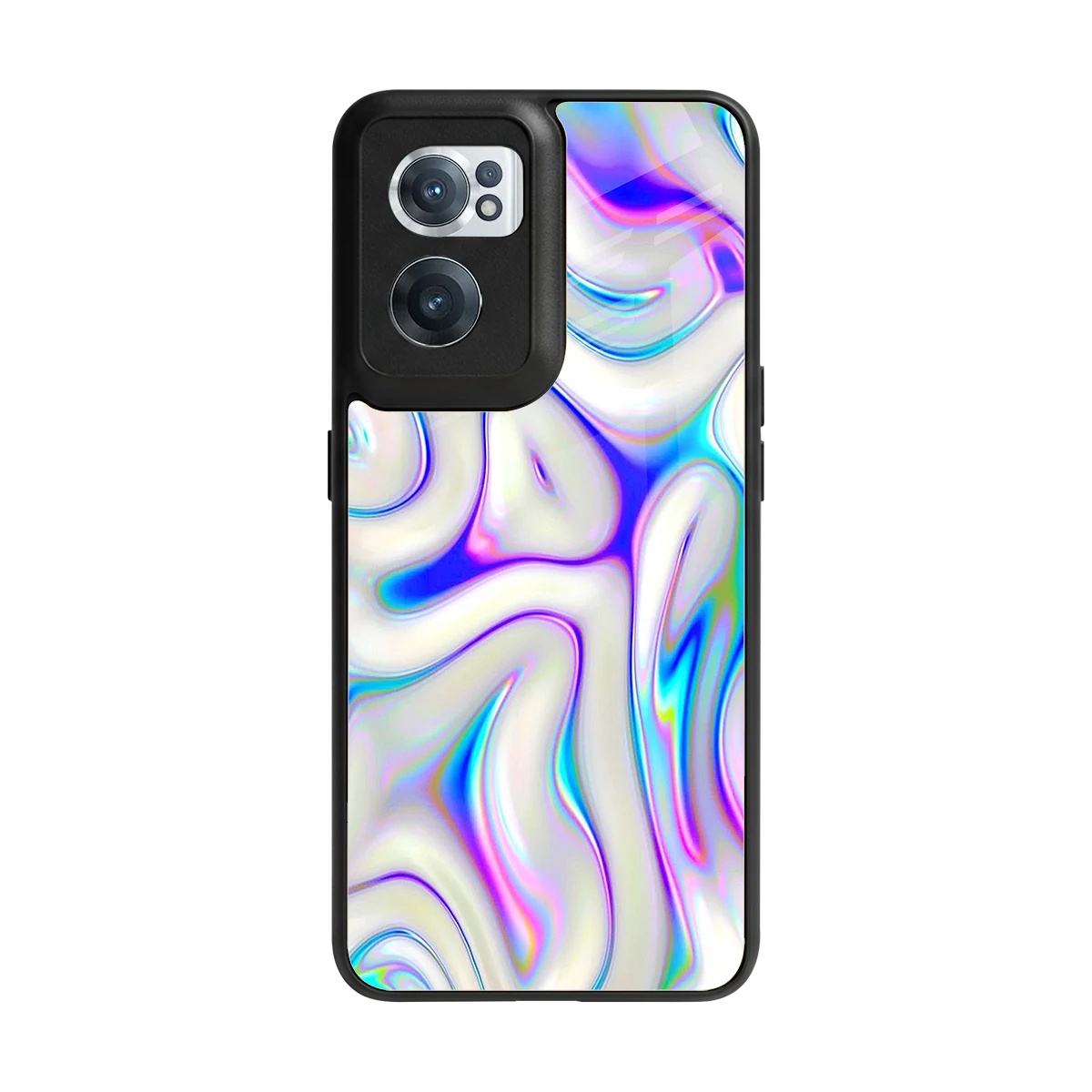 Lilac Drift back phone cover | glass case for oneplus nord ce 2