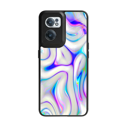 Lilac Drift back phone cover | glass case for oneplus nord ce 2