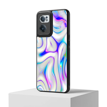 Lilac Drift oneplus nord ce 2 mobile cover | shockproof glass phone case