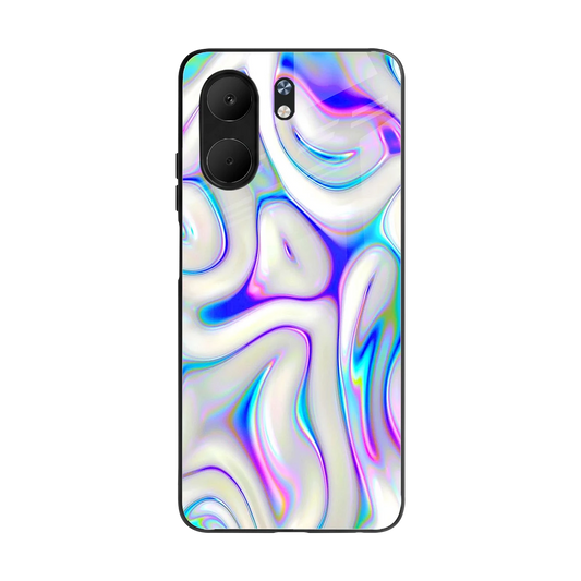 Lilac Drift back phone cover | glass case for oppo a5x 5g