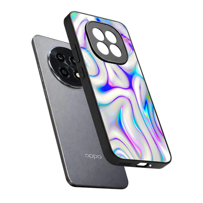 Lilac Drift sleek oppo f29 pro 5g cover with tempered glass back and TPU edges