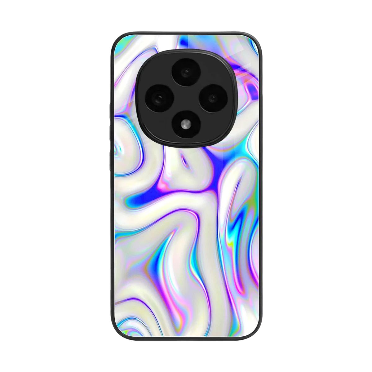 Lilac Drift back phone cover | glass case for oppo f31 pro 5g