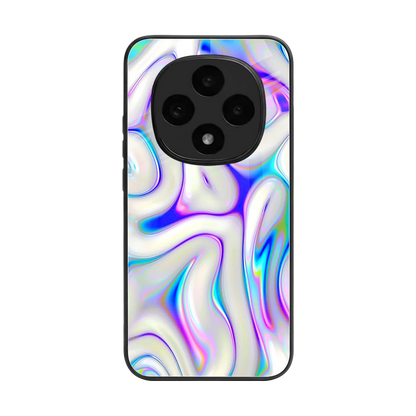 Lilac Drift back phone cover | glass case for oppo f31 pro 5g