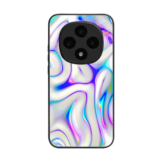 Lilac Drift back phone cover | glass case for oppo f31 pro 5g