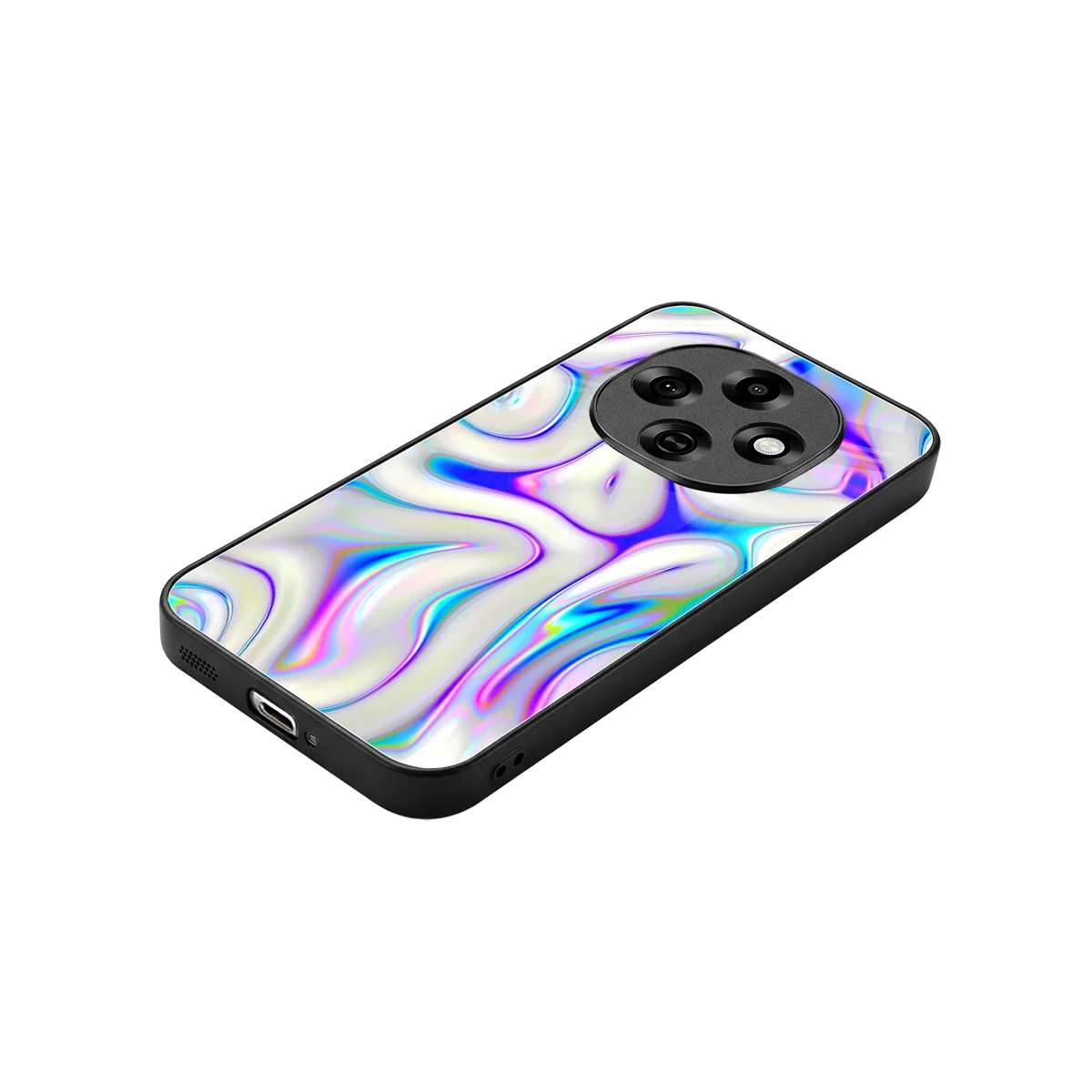 Lilac Drift stylish phone case for oppo f31 pro 5g | glossy glass and slim fit