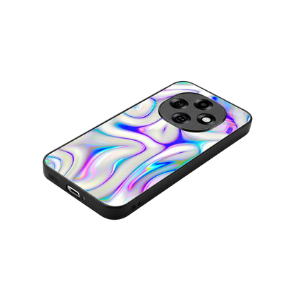 Lilac Drift stylish phone case for oppo f31 pro 5g | glossy glass and slim fit