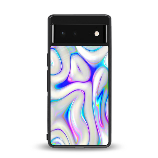 Lilac Drift back phone cover | glass case for google pixel 6