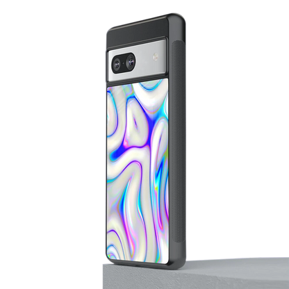 Lilac Drift stylish phone case for google pixel 7 | glossy glass and slim fit