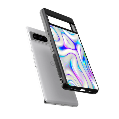 Lilac Drift sleek google pixel 8 pro cover with tempered glass back and TPU edges