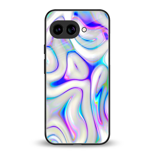 Lilac Drift back phone cover | glass case for google pixel 9a