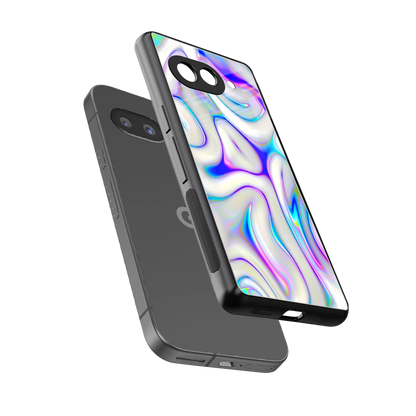 Lilac Drift sleek google pixel 10a cover with tempered glass back and TPU edges