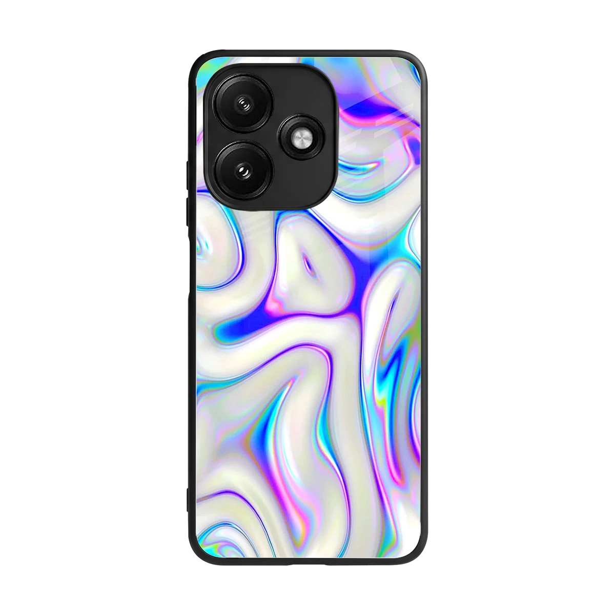 Lilac Drift back phone cover | glass case for redmi 12 5g
