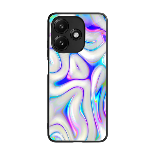 Lilac Drift back phone cover | glass case for redmi 12 5g